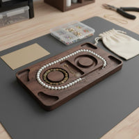Solid Wood Jewelry Display Multifunctional Bracelet Measurement Tray Easy to Use