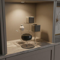 4 Tier Acrylic Stand Transparent Acrylic Display Storage Space-Saving