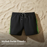 Quick-Drying men's Swim Trunks Comfortable Square Leg Swim Trunks Elastic Waistband for Adults, Swimmers, Hot Spa, Water Sports, Vacation