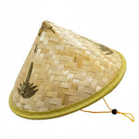 Conical Bamboo Hat water-resistant Pointed Bamboo Hat Breathable for Gardeners, grown-ups