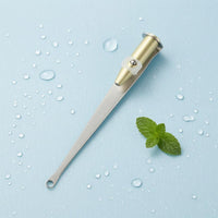 Metal Tonsil Stone Remover Loop Opening Oral Cleaning Tool Gold-Colored
