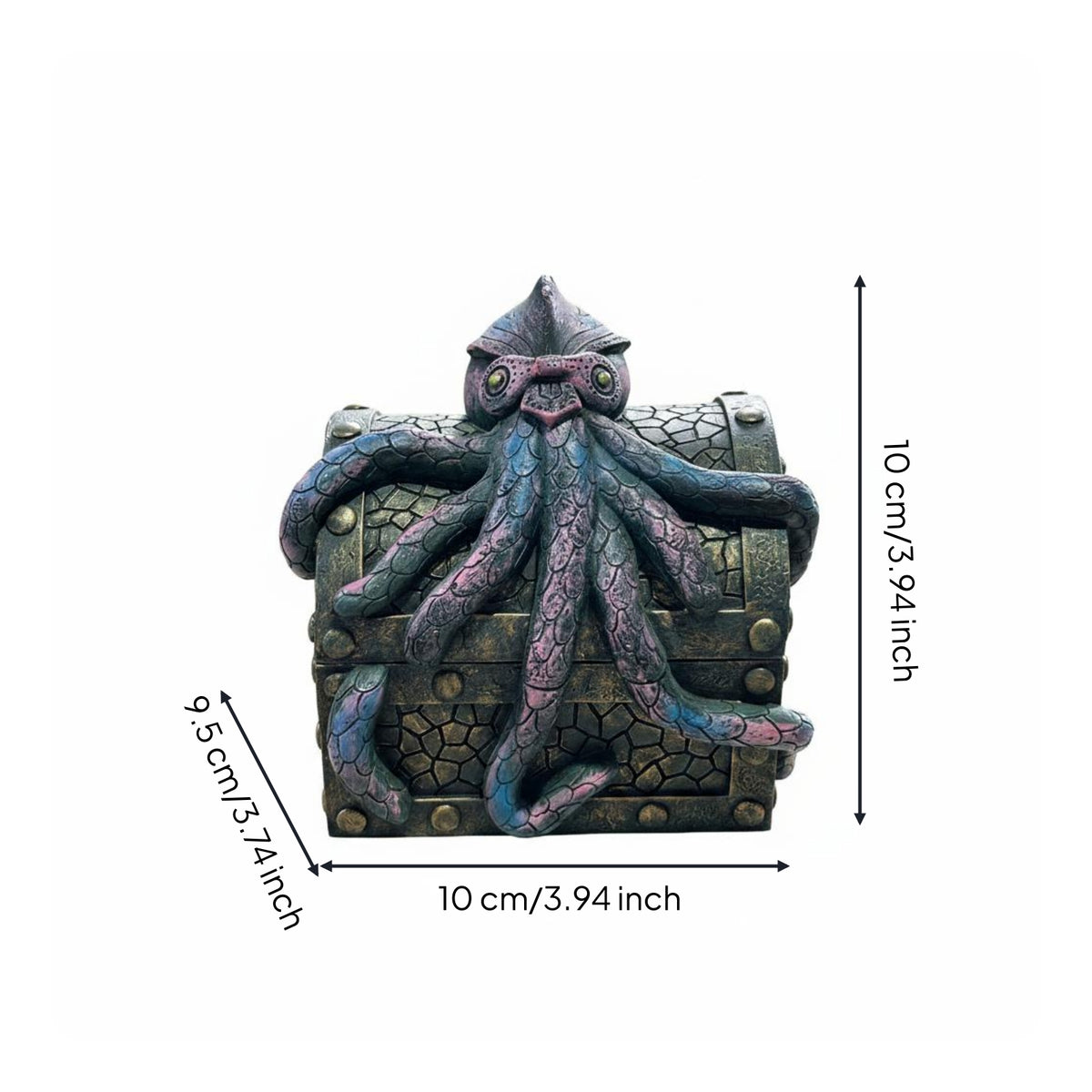 Sea Creature Treasure Chest Decorative Treasure Chest Organizer Collectible