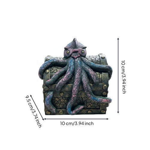 Sea Creature Treasure Chest Decorative Treasure Chest Organizer Collectible