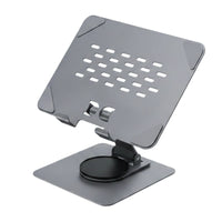 Tablet Stand, with Rotating Base Secure Tablet Holder with Rotating Base for Desk
