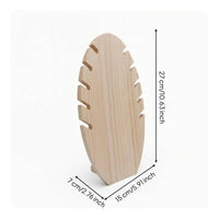 2 Pieces Chain Display Rack Display Stand Shape Wood Chain Display Rack Holder