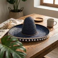 Mexican Straw Hat Colorful Sombrero Hat Lightweight for Halloween, Vacation