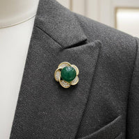 Pearl and Rhinestone Brooch Anti-Exposure Elegant Clothing Pin Long-Lasting