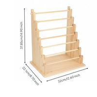 Wood Jewelry Display Rack Sturdy Watch Display Stand Easy to See for Home Vanity