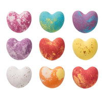 9 Pieces Gift Box Bath Set Separate Compartments Heart Bath Speckled