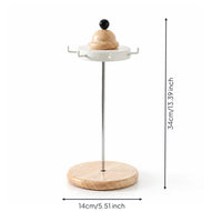 Necklace Holder with Hooks Compact Display Stand Space Saving for Dresser, Women