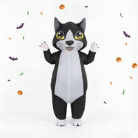 Inflatable Cat Suit Full Body Apparel Quick Inflating for Halloween, Parades