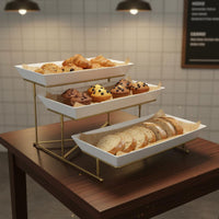 3-Tier Fruit Stand Space-Saving Fruit Tray Rack Easy to Assemble