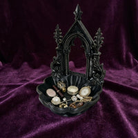 Cathedral Jewelry Dish Aesthetic Home Decor Gold Trim