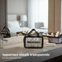 Dry Wet Separation Wash Bag Waterproof Double Layer Makeup Bag Large Capacity