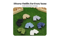 Doll Pants Cute Design Miniature Doll Design Miniature Cargo Trousers for Setups