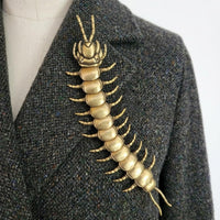 Centipede Button Cover Vintage Aesthetic Clothing Accessory Statement Jewelry