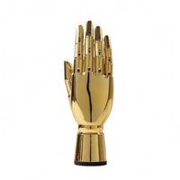 Mannequin Hand Display Shiny Finish Articulated Hand Model Round Base