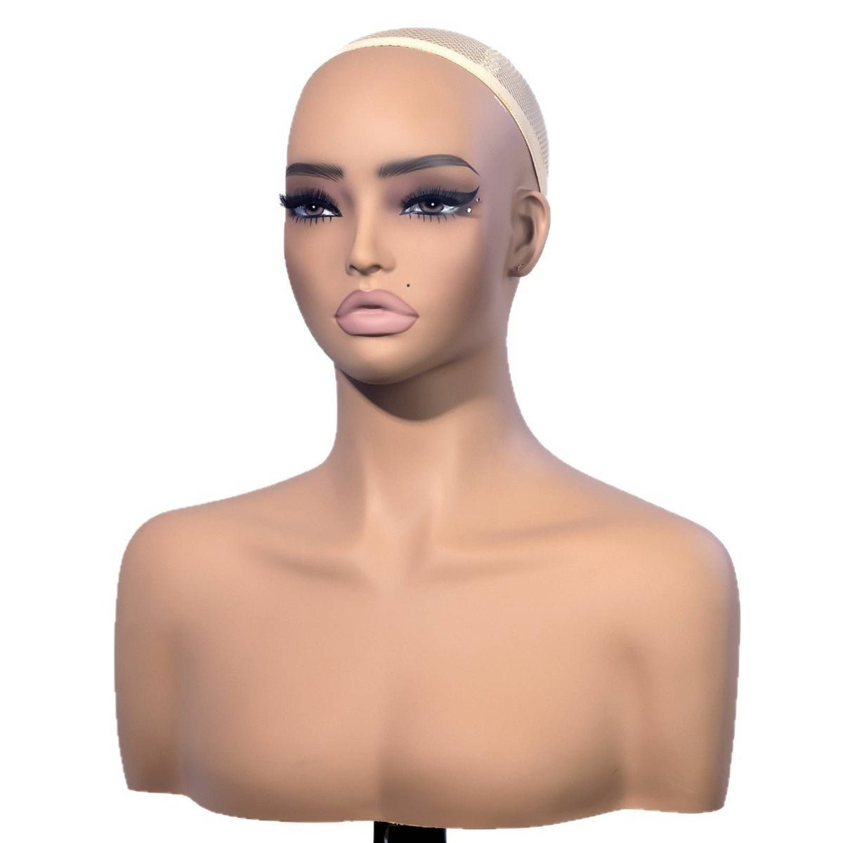 Mannequin Display Bust Ear Details Hairpiece Display Bust Upper Torso