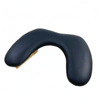 Folding Nail Art Hand Pillow Support Structure Wood and Leather Hand Pillow Space Saving Beauty Accessory