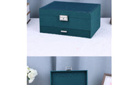 Velvet Jewelry Box Dustproof Jewelry Box with Drawer Stackable