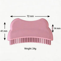 curvedShaped Face Brush Dotted Grip Silicone Facial Brush Matte Finish