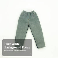 1/6 Scale Doll Jeans Trendy Design 1/6 Scale Jeans Realistic Texture