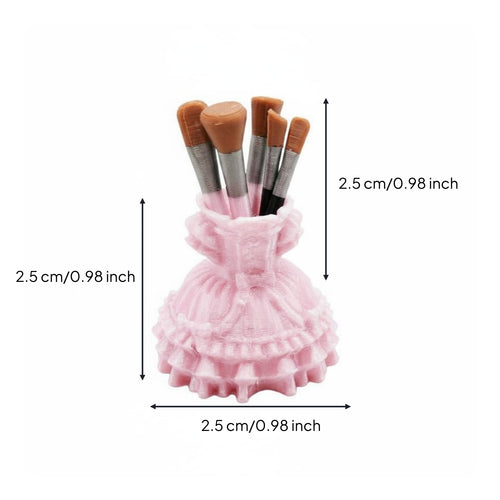Dollhouse Makeup Accessory Scene Model Miniature Cosmetic Brush Stand Realistic