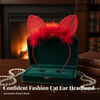 Lace Hare Ear Headband Alluring Design Creature Ears Headband Cosplay Ears Hairband Cute Look Cosplay Ear Headpiece Comfortable