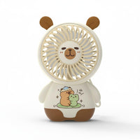 Capybara Handheld Fan Compact and Portable Cute Capybara Fan Built-in Battery
