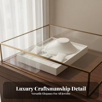 Necklace Earring Band Display Board Wear-Resistant Jewelry Set Display Tray Countertop Jewelry Presentation Tray Even Edges
