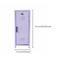 Cosmetic Storage Cabinet Compact Size Mini Metal Locker Decorative for Dorm Room