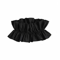 Pleated Neckwear Versatile Overlay Piece Pleated Detachable Neckpiece Easy to Wear Clothing Attachment