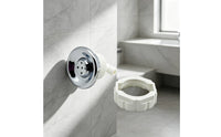 Chrome Shower-Head Nozzle Multiple Spray Outlets Compact Shower Nozzle