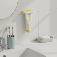 Wall-Mounted Toothpaste Dispenser Easy Press Manual Tube Dispenser Included
