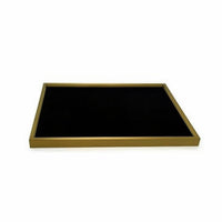 Jewelry Display Tray Rectangular Jewelry Tray with Velvet Lining Soft for Dresser, Boutique