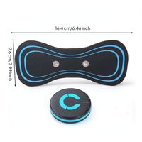 EMS Cervical Massage Device Ergonomic Electrode Pad with Control Unit Cordless