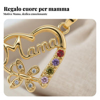 Mom Heart Necklace Symbolic Gift Mama Heart Necklace Versatile for Moms