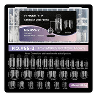 Sandwich Nail Form Reusable Beauty Tool Easy to Shape for Beginners