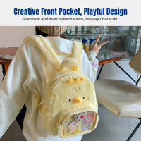 Lightweight Chipmunk Plush Backpack, Cute Cartoon School Bag, Girls, Versatile, Travel