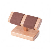 Watch Display Stand Rectangular Base Hardwood Timepiece Stand Tabletop Organizer