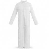 Full Body Jumpsuit Plain Long Sleeve Jumpsuit Simple for Children