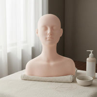 Cosmetology Practice Head Long-Lasting Material Jewelry Display Bust