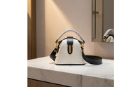 Top Handle Crossbody Bag Soft Leather Crossbody Handbag Scratch Resistant Top Handle Purse for Women