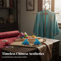 Gilded Accents Phoenix Crown Embroidery Kit Traditional Chinese Attire Headdress Material Set for Brides, Cosplayers, Weddings