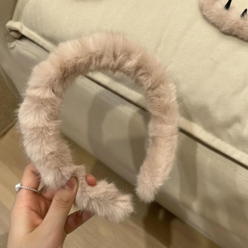 Non-Slip Plush Headband, Fuzzy, Easy Grip, Unisex