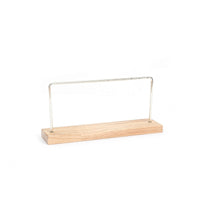 Earring Display Stand Gold-Tone Wood Base Jewelry Stand Minimalist