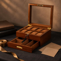 Double-Layer Watch Box Painted Finish Storage Dustproof