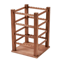 Wooden Jewelry Display Stand Four-Sided Band Earring Organizer Sturdy