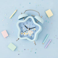 Star-Shaped Alarm Clock Silent Movement Home Decor Metal Frame for Students