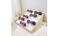 Sloped Jewelry Display Rack Versatile Organizer Multi-Row Necklace Display Tray 4 Tier Jewelry Stand Professional Presentation